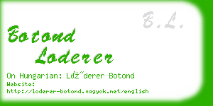 botond loderer business card